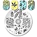 Born Pretty Nail Art Stamping Template Leaves Theme Image Plate BP19