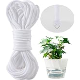 MAQIHAN Wicking Rope for Plants - 50 Feet 1/4 Inch Self Watering Wick Cord | Water Wicks, Cotton Rope, Plant Wicks, DIY Vacat