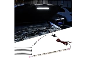 TNAIYH Car Under Hood LED Light Kit, Waterproof 12V Vehicle Hood Work Inspection Lights with Automatic On/Off, Automotive Blade Fuse Engine Bay Repair Lamp, Universal for SUV RV Truck