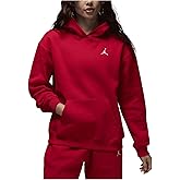 Jordan Brooklyn Fleece Women's Pullover Hoodie (FV7071-687, Gym Red/White)