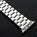 YISUYA 42mm Apple Watch Band, Solid Stainless Steel Metal Replacement Strap Classic Apple iWatch Wrist Band with Double Button Folding Clasp Silver