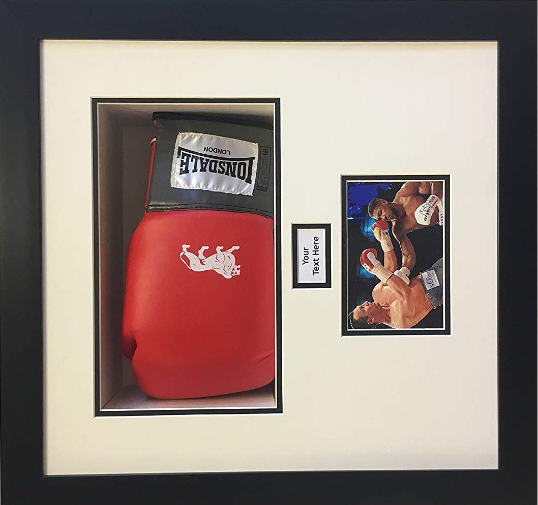 boxing glove case picture frame