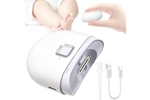 FABMAY BEAUTY Electric Nail Clipper,Automatic Baby Electric Nail Trimmer,Rechargeable Nail Kit for Elderly, Baby Nail Trimmer Electric,LED Light Manicure Set,Gift for Kids