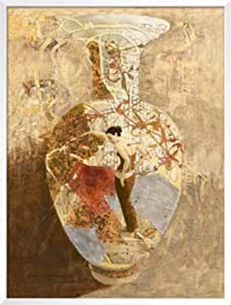 International Graphics - Framed art print - Juta & Mareks - ''Garden of Dreams''- 31 x 41 cm - Frame Color: White - Series ATHOS