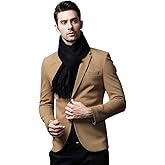 Persmileful Cashmere & Wool Scarf Solid Color Thin Lightweight Scarf for Men and Women in Cold Weather with Gift Box