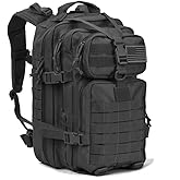 REEBOW GEAR Tactical Backpack for Men Army Molle Military Style Assault Pack Bug Bag Backpacks Daypack (34L Black)