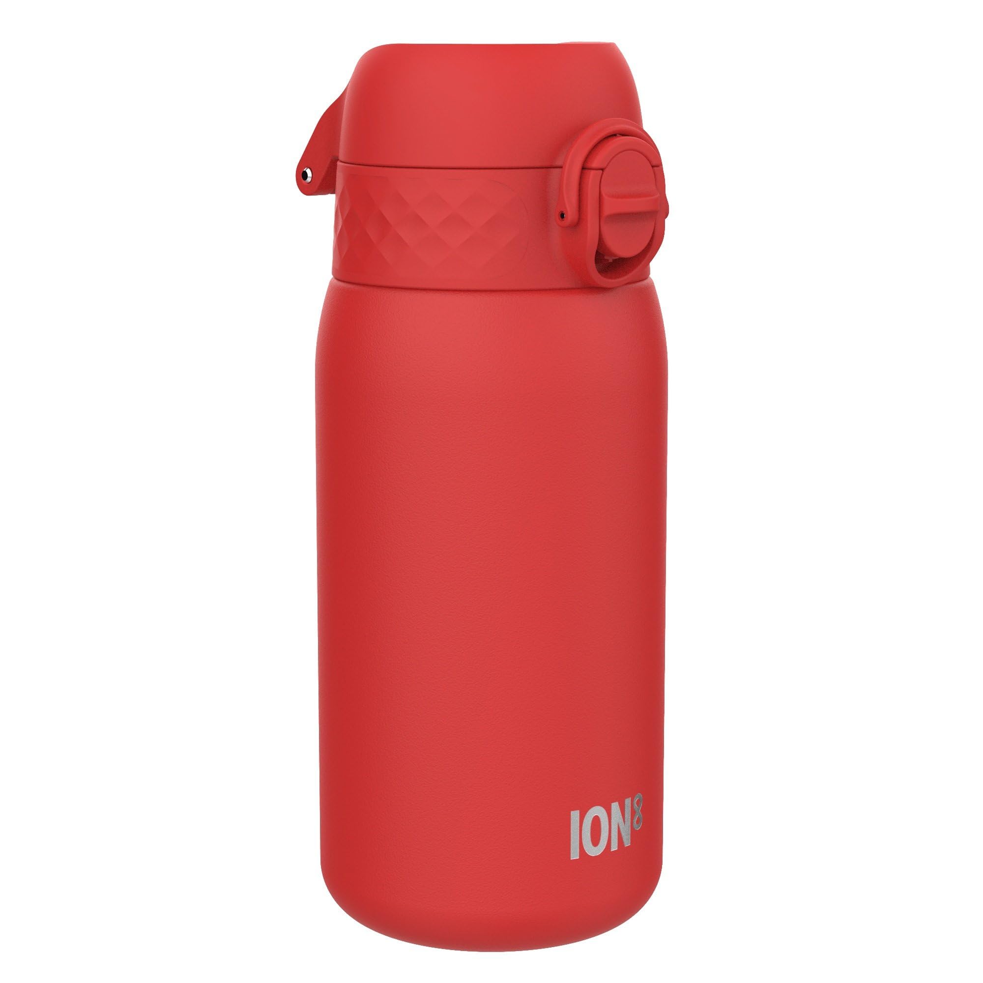 ION8 Vacuum Insulated Steel Water Bottle, 320 ml/11 oz, Leak Proof, Easy to Open, Secure Lock, Dishwasher Safe, Carry Handle, Metal Water Bottle, ThermoShield Stainless Steel, Red — image 1