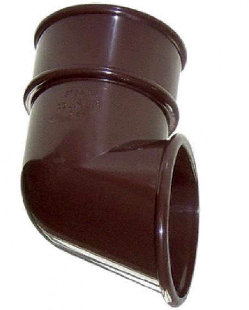 FLOPLAST 68mm Round Gutter Pipe Shoe - Brown - Pack of 2
