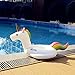 Pfloat Unicorn Baby Float,Inflatable Baby Swimming Float For Age 6 -36 Months With 3 Bath Toys-Rapid Valves&Carry Bag