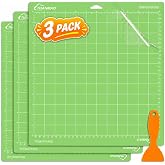 THANMAO Standard Grip Cutting Mat 3 Pack,12"x12" Standard Grip Cutting Mats for Cricut Maker 3//Explore 3/Air 2/Air/One，Replacement Accessories Card for HTV/Cardstock/Paper/Adhesive Vinyl