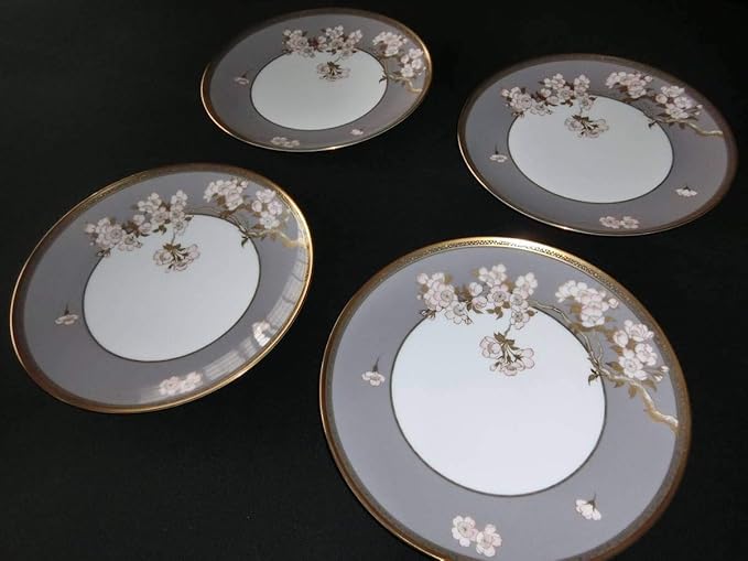 Amazon Co Jp 乃りたけ ノリタケ Noritake スタジオコレクション 桜花 大皿 位置皿 飾り皿 5枚 ホーム キッチン