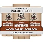 Dr. Squatch Natural Deodorant for Men 3 Pack Wood Barrel Bourbon – Odor-Squatching Men's Deodorant Aluminum Free (2.65 oz, 3 Pack)