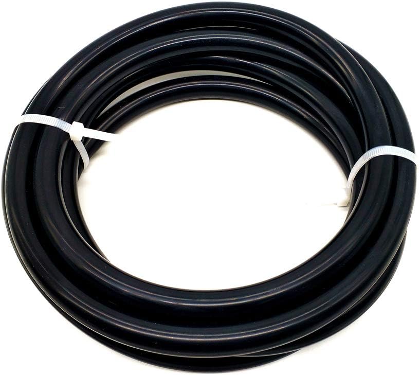 Universal ID 4MM silicone vacuum Hose Line 10 Feet Length Inner Diameter (ID 4MM(5/32 Inch), Black): Automotive