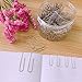 Leyaron Paper Clips, 500 Pcs Silver