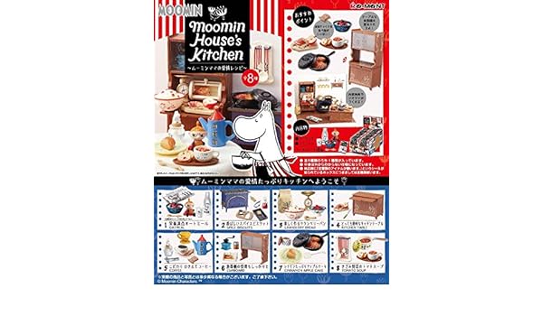 Re Ment Miniature Moomin House S Kitchen Set 2 Spice Biscuits Dolls Bears Dollhouse Miniatures