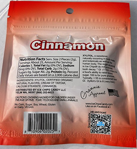 Ice Chips Candy in Resealable Pouches, Cinnamon - 3 Pack - //medicalbooks.filipinodoctors.org