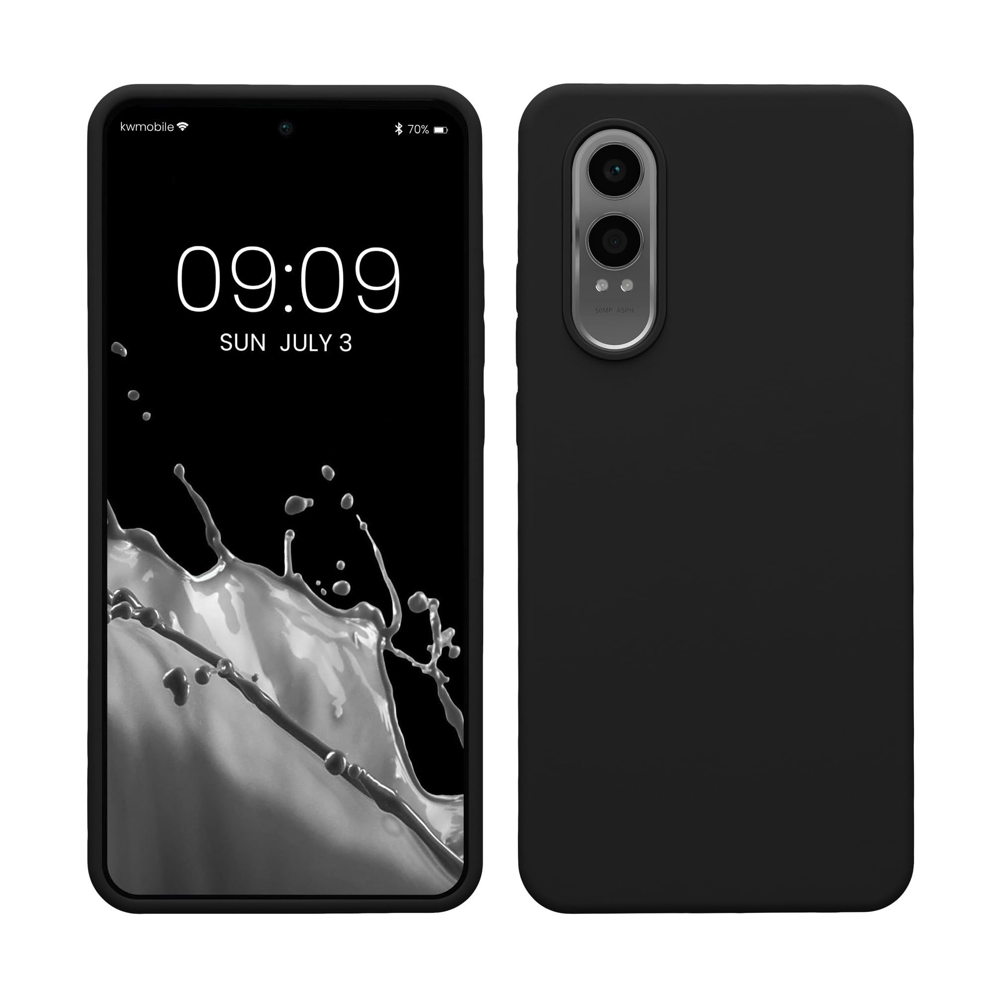 kwmobile Case for OnePlus Nord CE 4 Lite 5G Case - Soft Cover - Shockproof Silicone - Wireless Charging Black