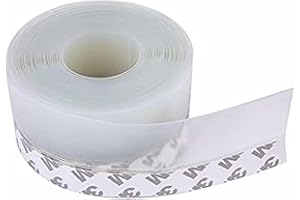 JR JUN RONG Silicone Seal Strip,Weather Stripping for Door or Window,Weatherproof Soundproof Self Adhesive Door Strip Bottom, Door Draft Stopper Silicone Strip Tape for Doors Windows and Shower Glass Gaps