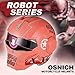 OSNICH Japanese Anime Full Face Motorcycle Helmet Street Bike Dirt Bike ATV Model 610 (Adult and Youth Sizes, DOT Certified) Salmon