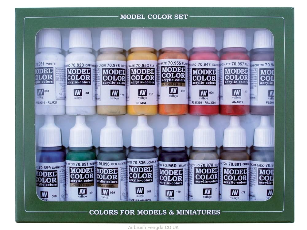 Vallejo VAL70149 AV Model Color Set-French & British Napol (x16), Various, 16 Count (Pack of 1)