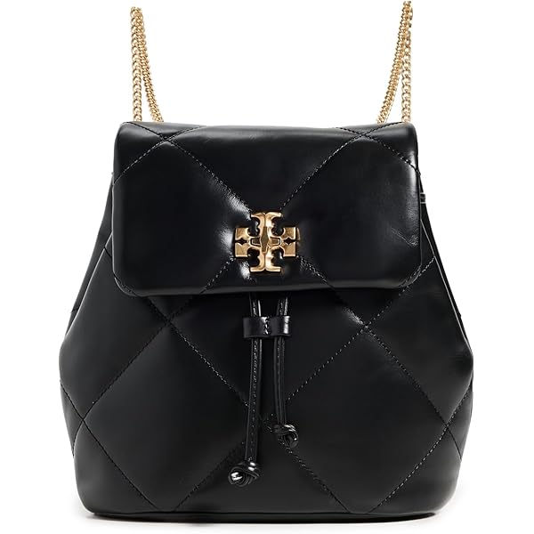 Amazon.com | Tory Burch Women's Virginia Flap Backpack, Black, One