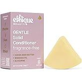 Ethique Gentle Unscented Conditioner Bar with Cocoa Butter - Plastic-Free, Cruelty-Free, Vegan, 2.12 oz - Formerly In the Buff