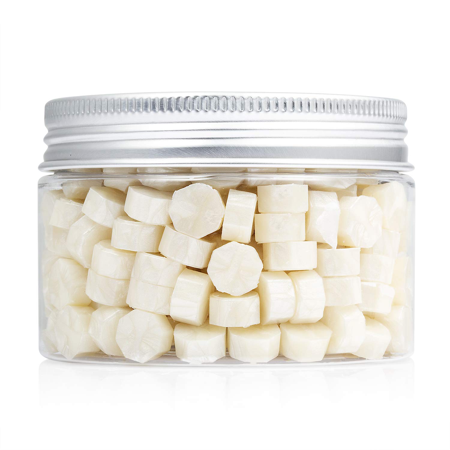 Mceal 200 Pieces Sealing Wax Beads Pearl White