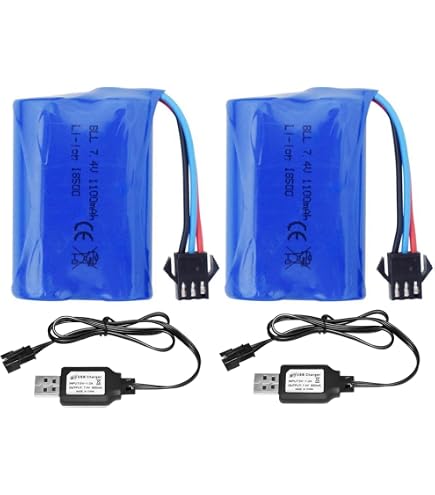 thumbnail image 2 of MOONZON 2PCS 7.4V 35C 1500mAh SM-2P Plug Lithium Battery With T Plug Odamiya Plug... 2 of 13
