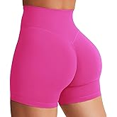 YEOREO Women's Biker Shorts 3.6" /4.5" / 6" Workout Gym Shorts Craze High Waist Tummy Control Hidden Scrunch Running Yoga