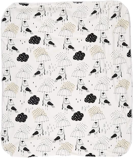 IGI Natur Babybekleidung Bio Krabbeldecke - 85x100cm - GOTS zertifiziert - Rain Birds