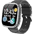 Kids Smart Watch Girls Boys - Smart Watch for Kids Game Watch Gifts for 4-12 Years Old with 15 Games Camera Alarm Video Music Player Pedometer Flashlight Birthday Gift Toys for Boys Girls (Black)