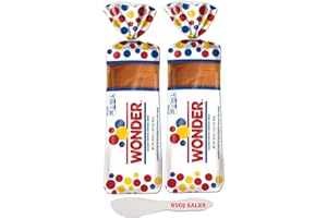 Wonder Bread Classic White Sandwich Bread, Sliced White Bread, 20 oz 2 Pack And (1) BVOJ SALES Spatula