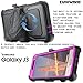 COVRWARE Aegis Series Compatible with Galaxy J3 (2016)/ J3 V/Sky/Sol/ j36/ j36V/Amp Prime/Express Prime Full-Body Holster Armor Case with Built-in Screen Protector, Belt-Clip, Kickstand, Purple