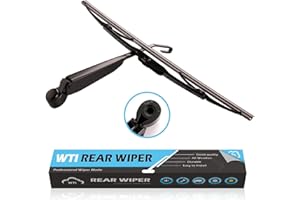 WTI Rear Wiper Arm Blade Set Compatible With Dodge Grand Caravan 2011-2020 / Compatible With Chrysler Town & Country 2011-2016 minivan Rear Windshield Window Wiper Kits Assembly (With Steel Arm)