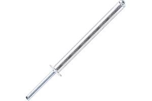 JIANDAXIN 50Pcs Extra Long Pop Rivets, Extended Length, Aluminium Dome Head Steel Shank Mandrel Long-Shaft Blind Rivets (3/16"x2-3/4")