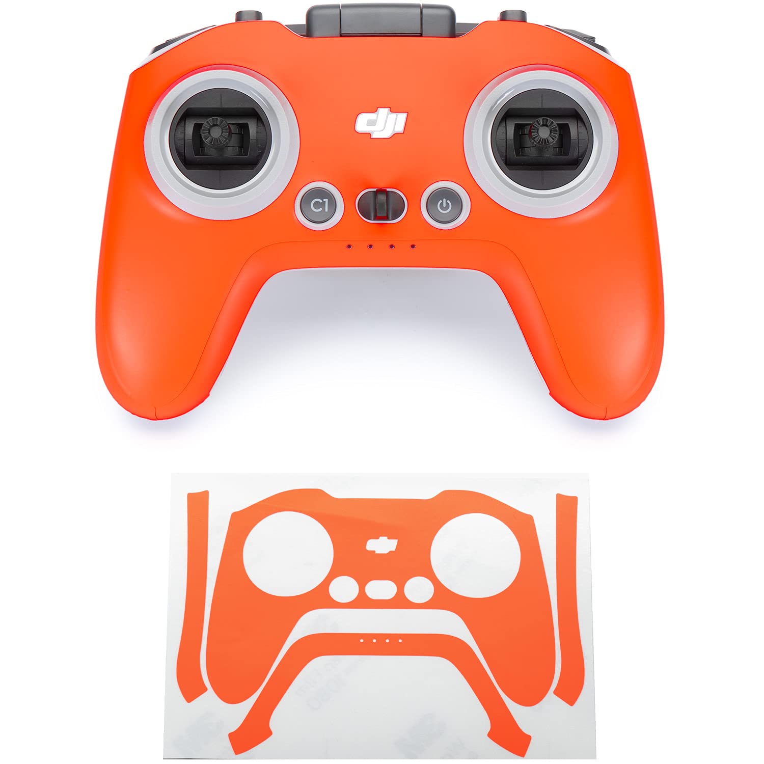 WRAPGRADE Skin Compatible with DJI FPV RC/FPV Remote Controller 3 (NEON ORANGE)