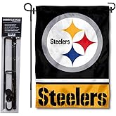 Pittsburgh Steelers Garden Flag with Stand Holder