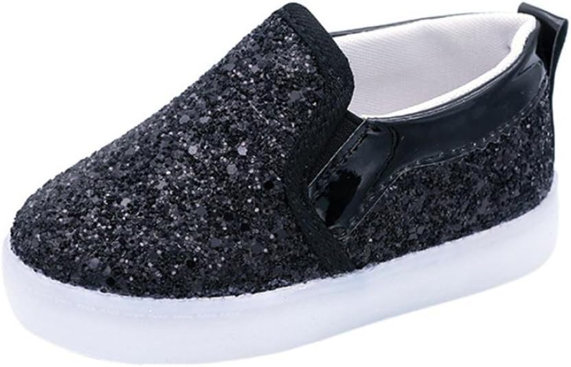 TUDUZ Girls Shoes,Boys Shoes, Baby Fashion Sneakers LED Luminous Child Toddler Casual Colorful Light Shoes for 1-6 Years Old Kids