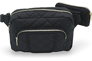 Lion & Light® Small Diaper Bag - Mini Diaper Bag with Portable Changing Pad, Fanny Pack Crossbody Bags for Baby & Toddler, Black Travel-Friendly Baby Tote with Adjustable Strap & Zippered Pockets