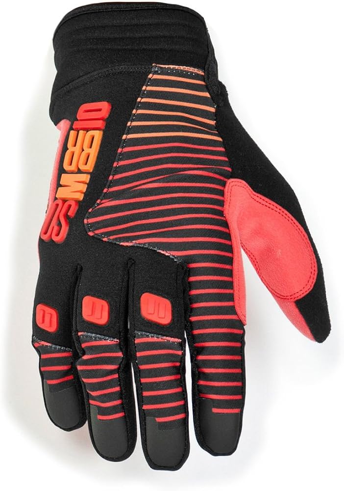 red bike gloves