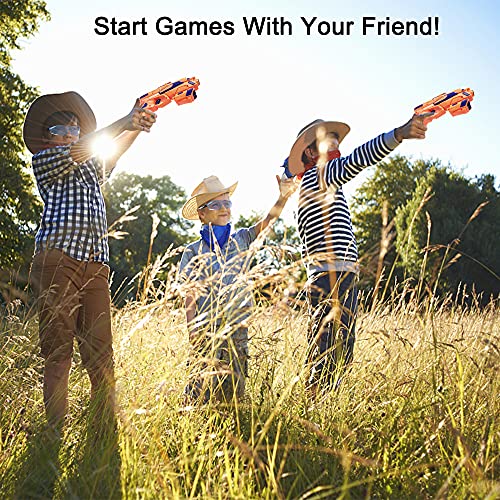 Bonbell Toy Gun for Kids, Nerf Blaster with Shooting Target, 40 Soft Foam Refill Darts, Wrist Band, Safety Goggle and Face Mask, Kids Shooting Game Toy, Best Xmas Birthday Gifts for Boys Girls 5-13