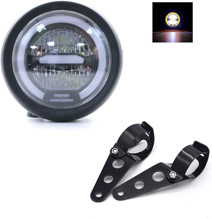 Faro Moto LED APEBAZY 5.75 Pollici - Luce Anteriore Universale Round
