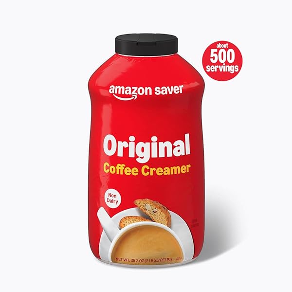 AMAZON SAVER, ORIGINAL COFFEE CREAMER, NON DAIRY, 35.3 OZ