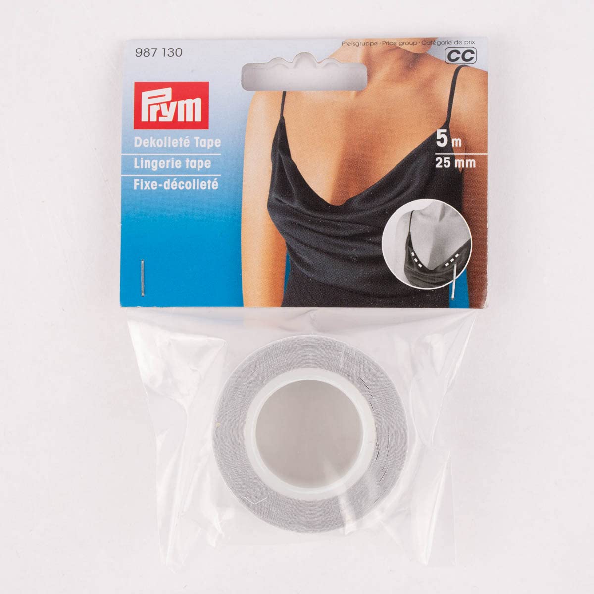 Prym - Lingerie Transparent (25mm) Tape - 1 Unit