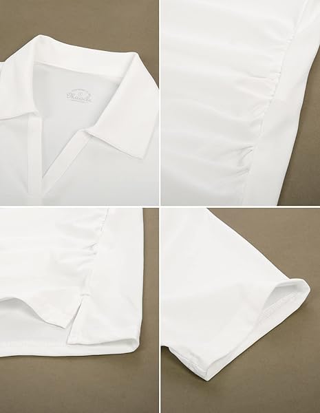 MATERNITY TOPS FOR PREGNANT WOMEN MOISTURE-WICKING GOLF TOPS WHITE XXL