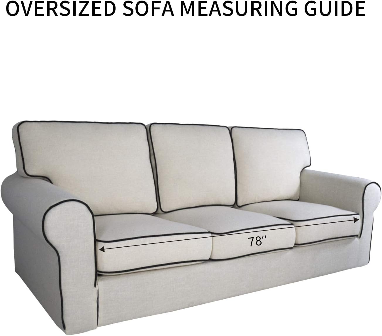 PureFit Reversible Quilted Sofa Cover, Water Resistant Slipcover Furniture Protector, Washable Couch Cover with Non Slip Foam and Elastic Straps for Kids, Dogs, Pets (Oversized Sofa, Chocolate/Beige): Kitchen & Dining