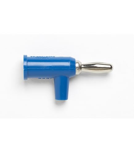 Pomona 1825-0 Banana Plug with Safety Collar, SOLDERLESS, Black