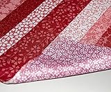FUROSHIKI- Japanese Traditional Wrapping Cloth (Kyoto-stripe: Red/Purple)