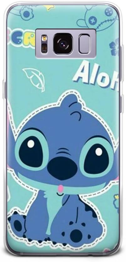 Gspstore Galaxy S8 Case Lilo Stitch Cartoon Cute Case Soft Transparent Tpu Protector Cover For Samsung Galaxy S8color 6