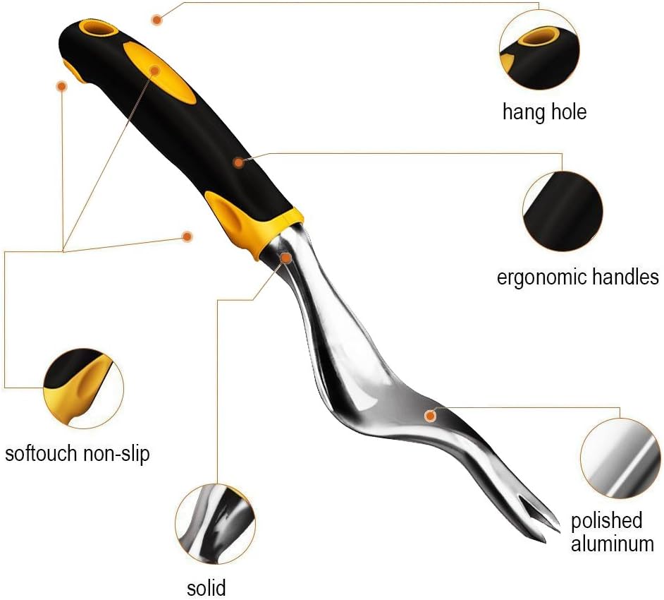 Qi Mei Garden Weeding Removal Cutter Tools Weed Puller Dandelion Digger Puller Weeding Tools Best Tool for Garden Lawn Yard(Yellow) : Garden & Outdoor